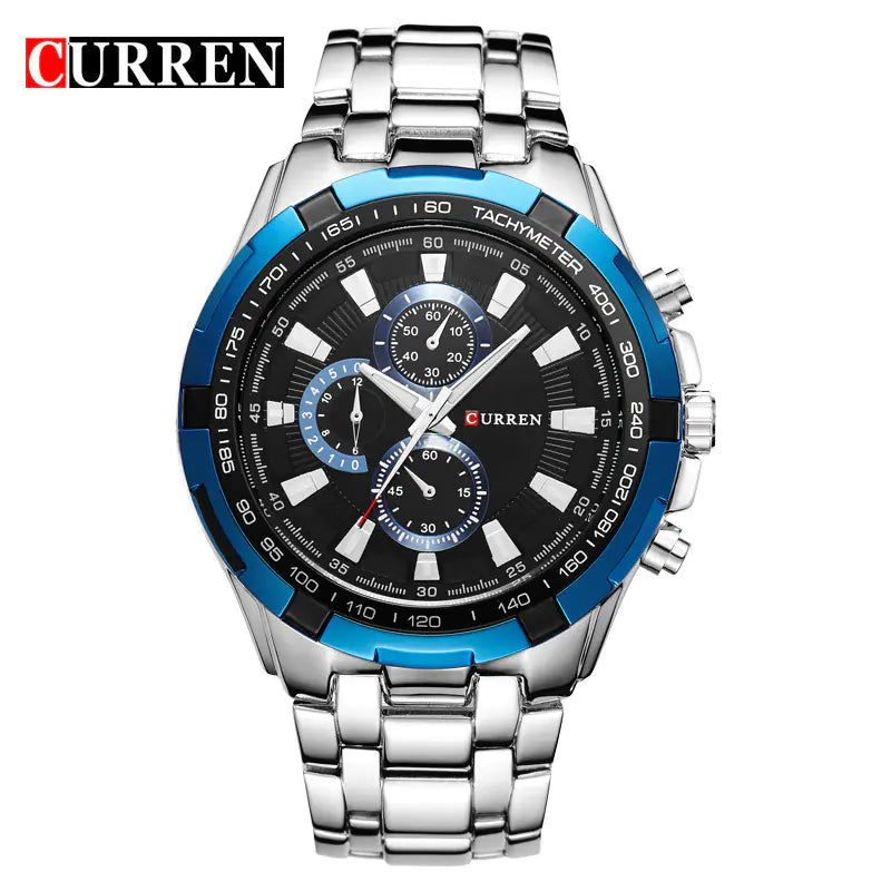 CURREN Men's Business Watch, Stainless Steel Quartz