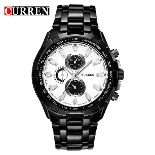 CURREN Men's Business Watch, Stainless Steel Quartz