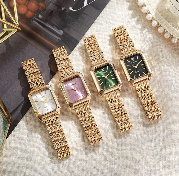 Squared Steel Women's Watch