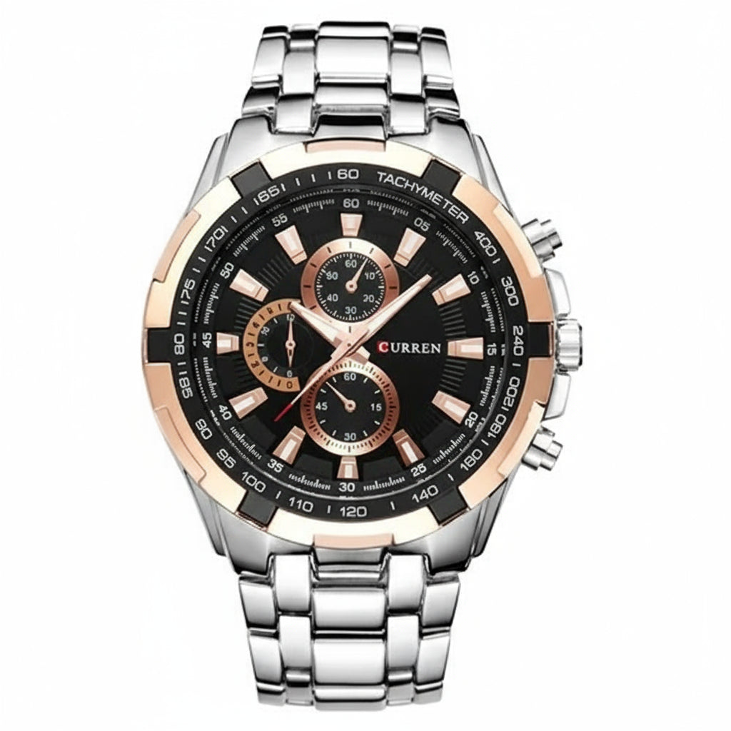 CURREN Men's Business Watch, Stainless Steel Quartz