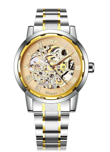 Stylish Business Casual Hollow Space Gold Watch