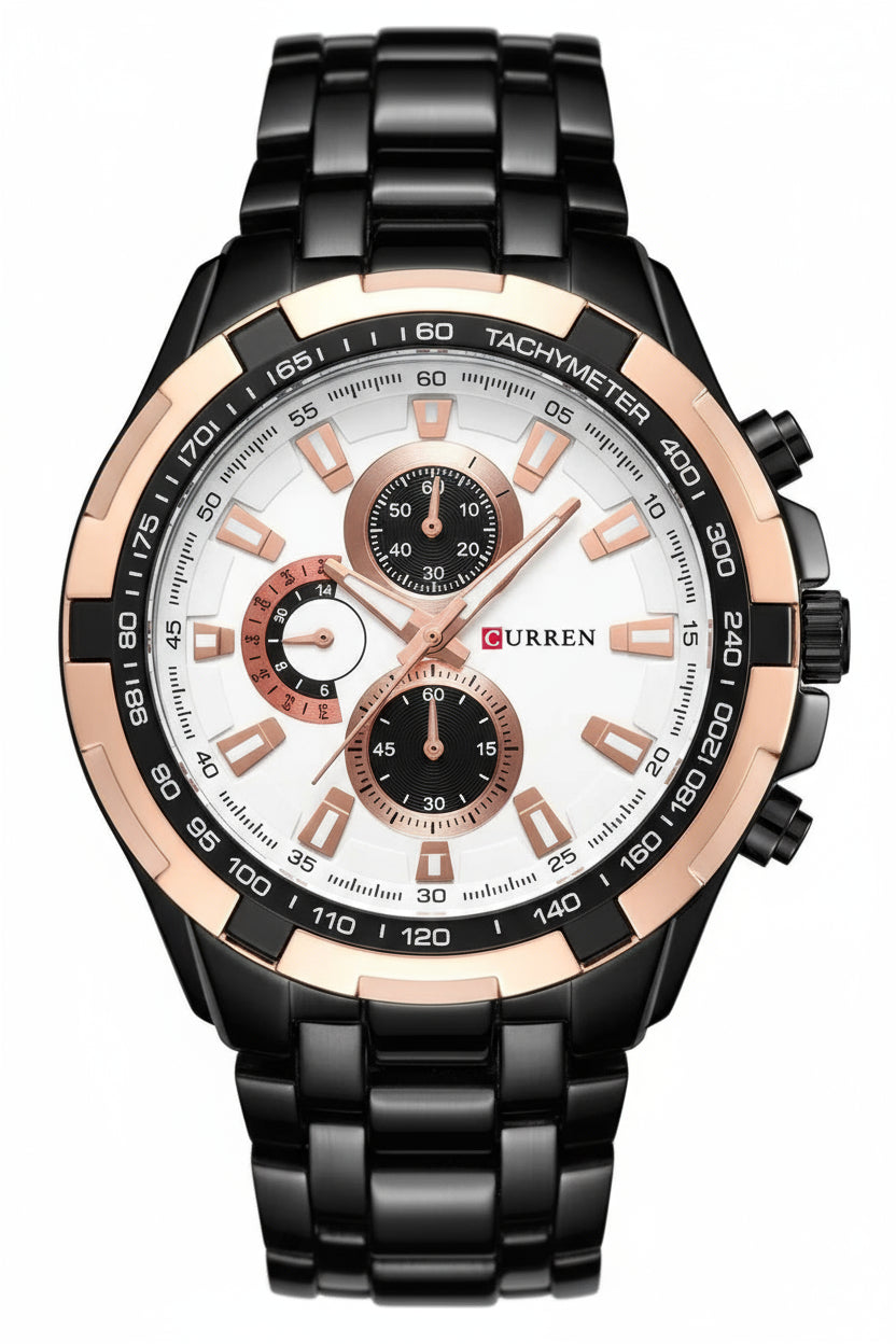 CURREN Men's Business Watch, Stainless Steel Quartz