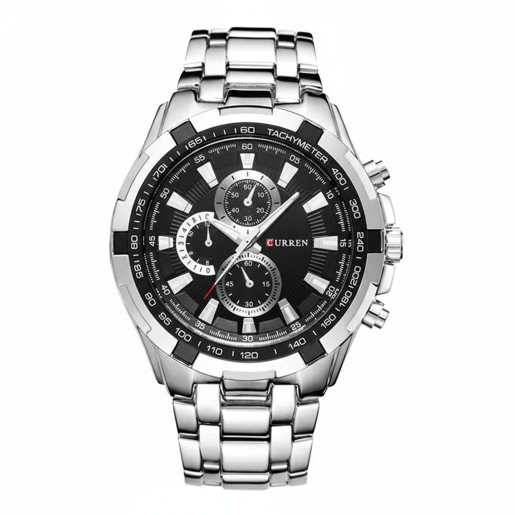 CURREN Men's Business Watch, Stainless Steel Quartz