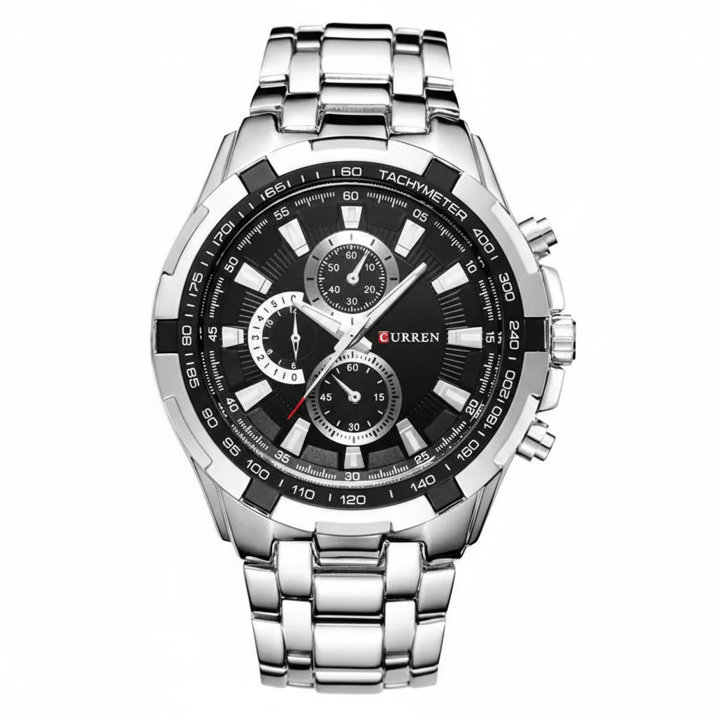 CURREN Men's Business Watch, Stainless Steel Quartz