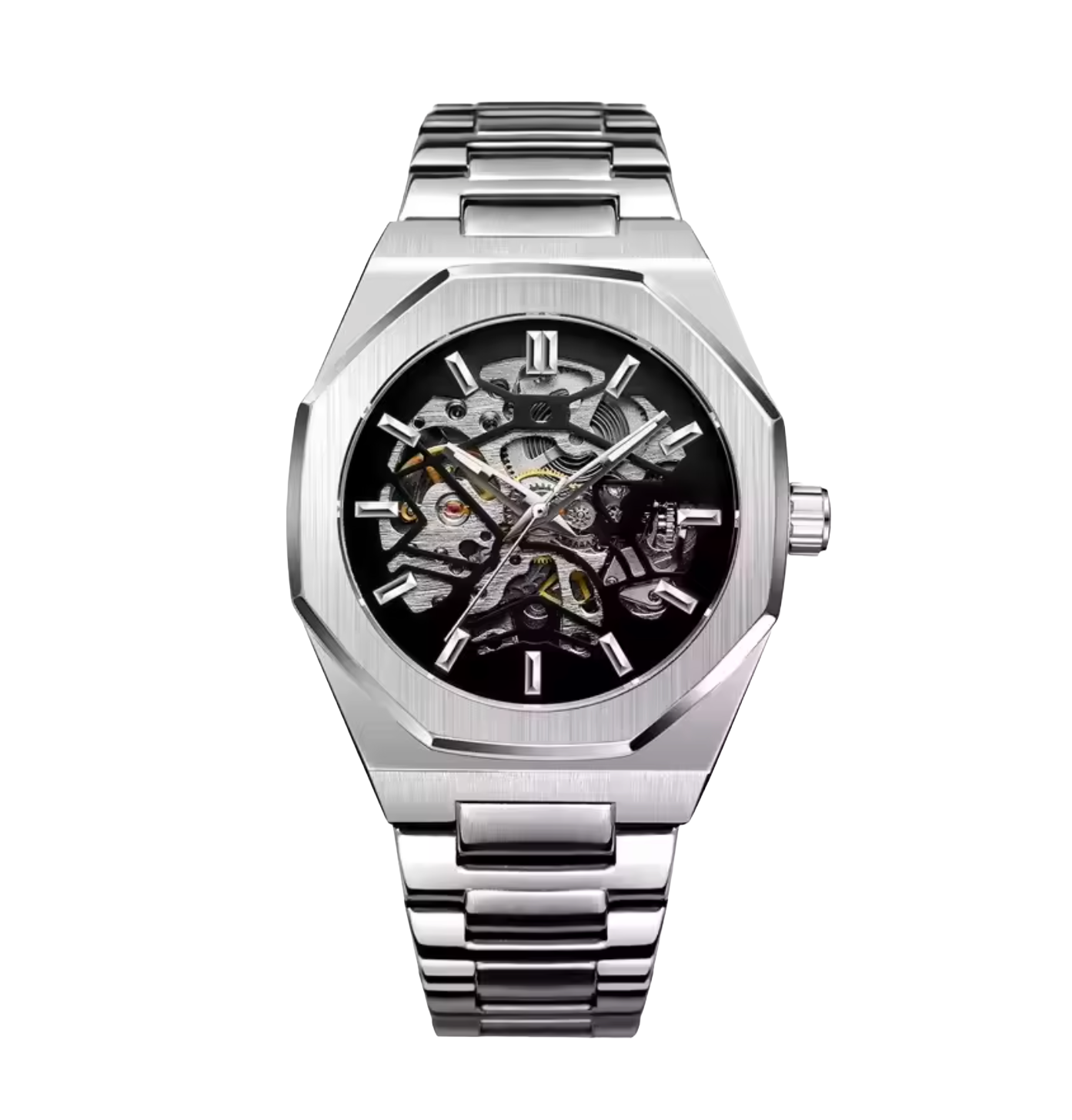 Fusini Automatic Hollow Mechanical Watch – European & American Casual Fashion