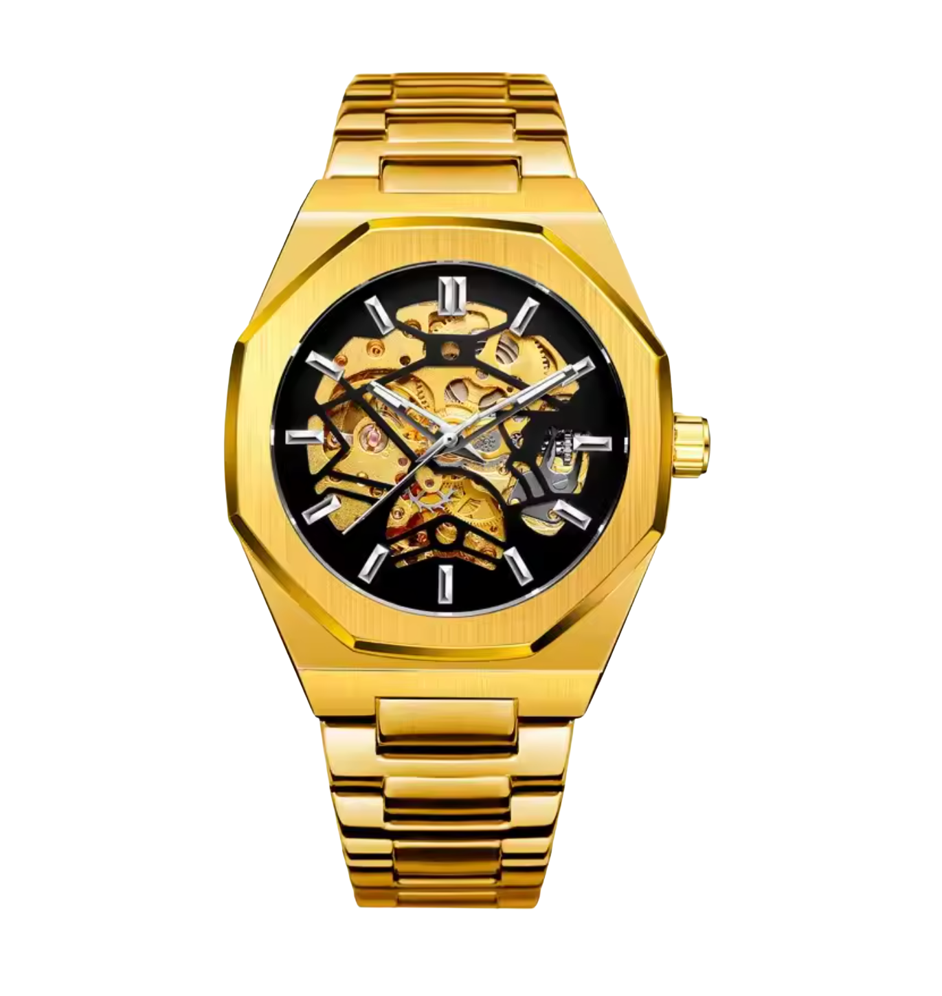 Fusini Automatic Hollow Mechanical Watch – European & American Casual Fashion