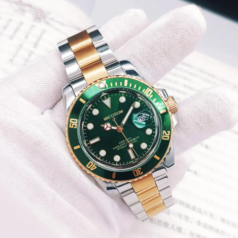 Men's Stainless Steel Business Calendar Watch