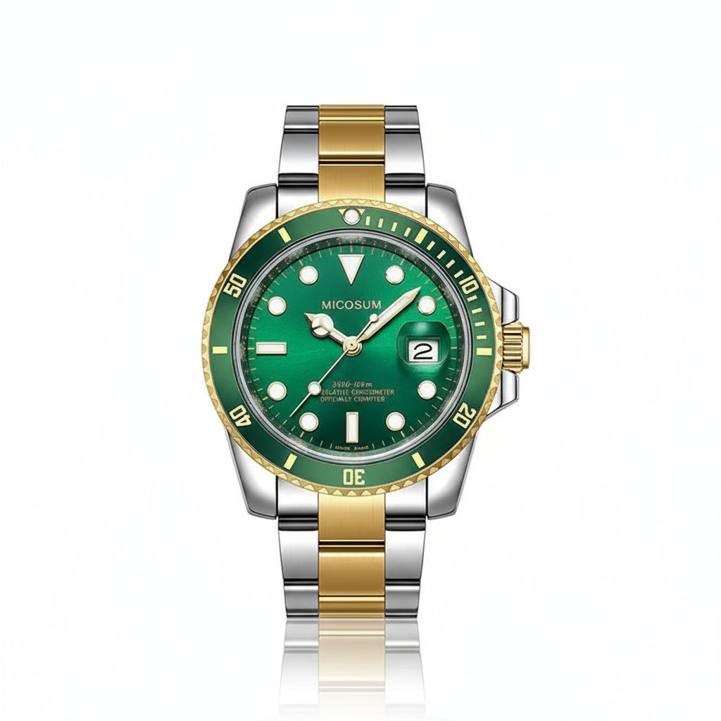 Men's Stainless Steel Business Calendar Watch