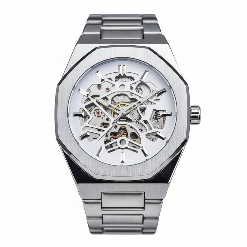 Fusini Automatic Hollow Mechanical Watch – European & American Casual Fashion