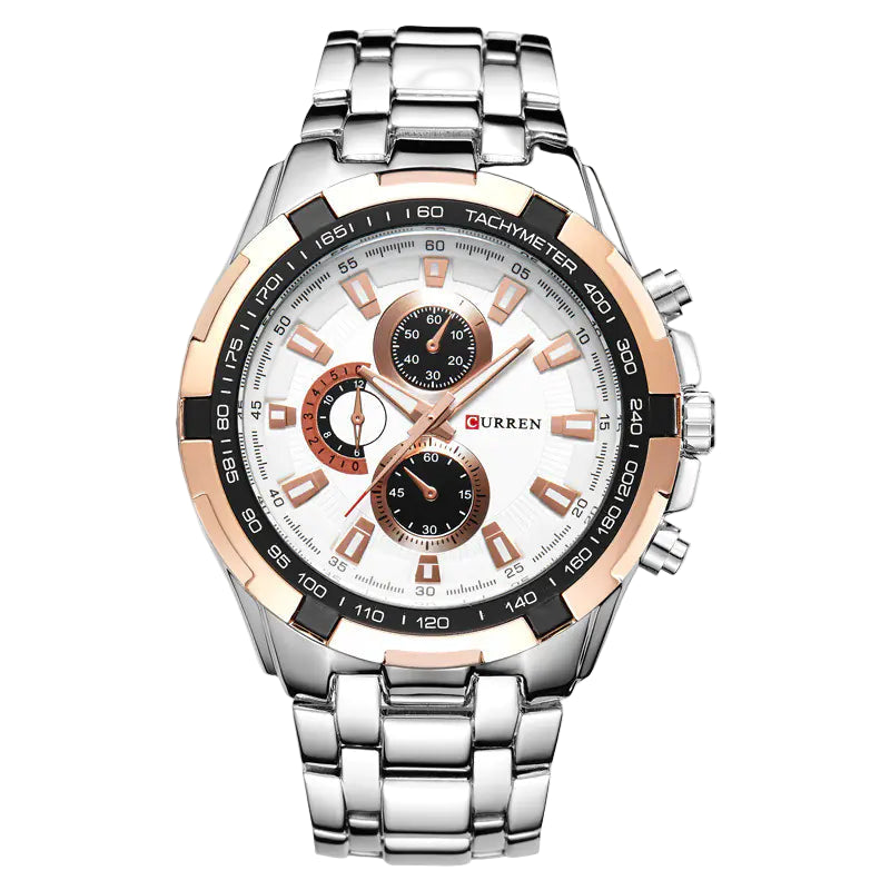 CURREN Men's Business Watch, Stainless Steel Quartz