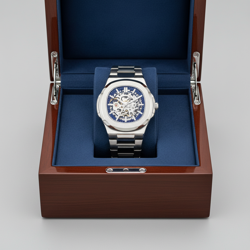 Men's Automatic Skeleton Business Watch