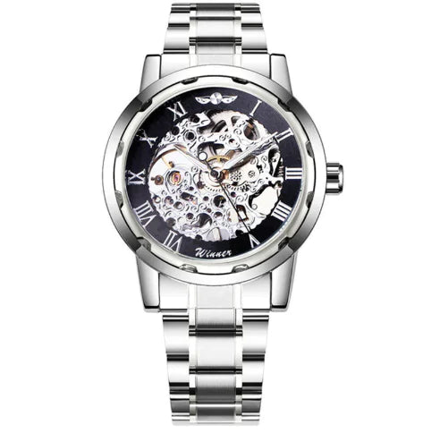 Stylish Business Casual Hollow Space Gold Watch