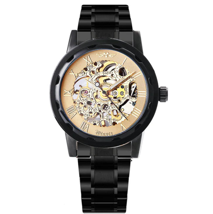 Stylish Business Casual Hollow Space Gold Watch