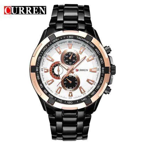 CURREN Men's Business Watch, Stainless Steel Quartz