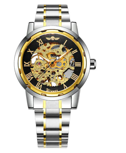 Stylish Business Casual Hollow Space Gold Watch