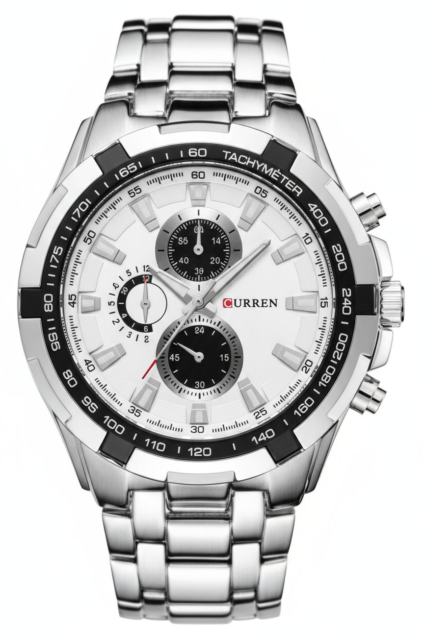CURREN Men's Business Watch, Stainless Steel Quartz