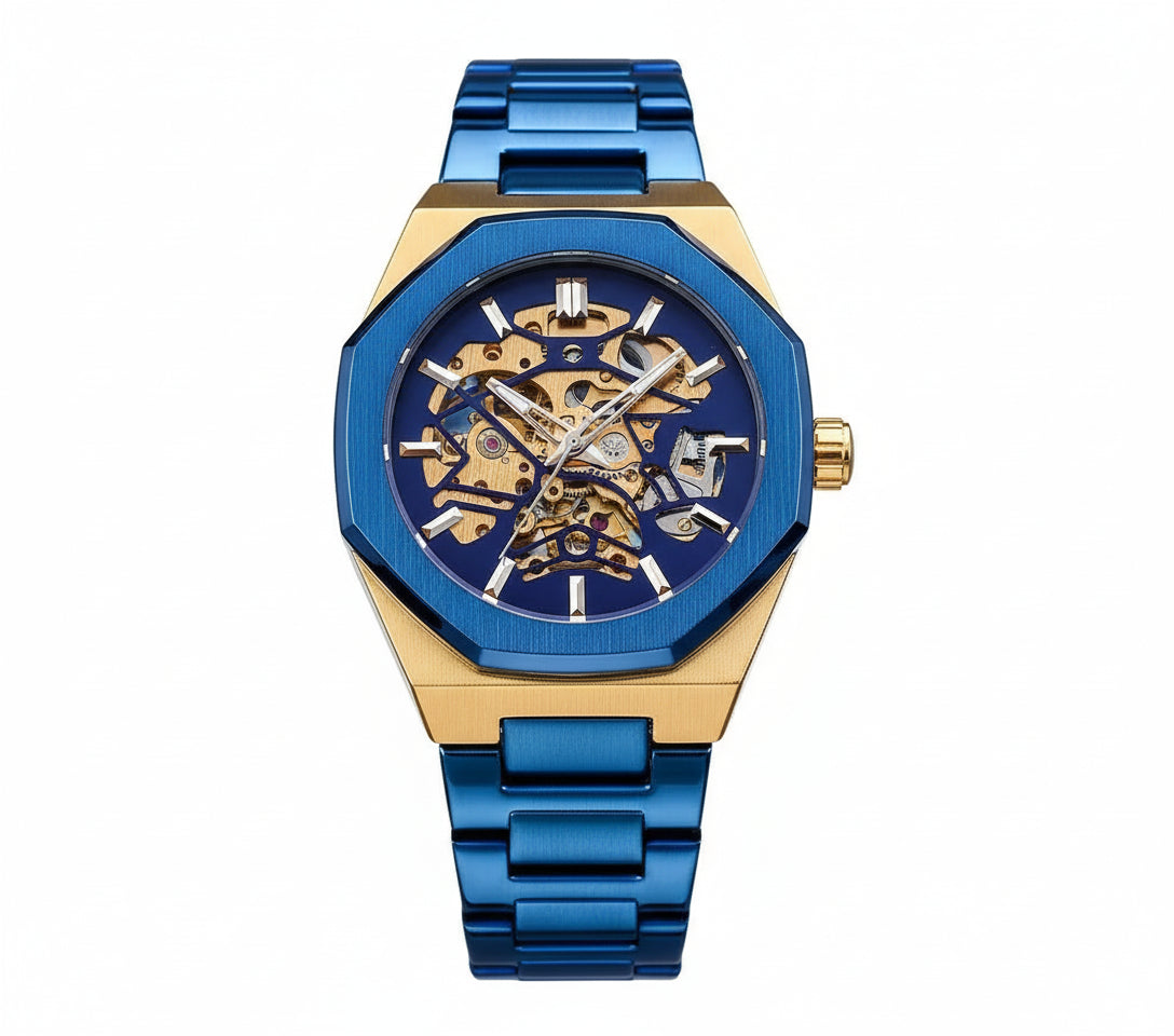 Fusini Automatic Hollow Mechanical Watch – European & American Casual Fashion