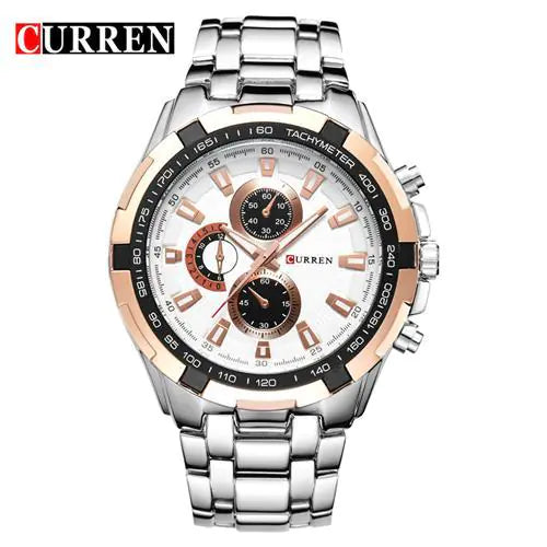 CURREN Men's Business Watch, Stainless Steel Quartz