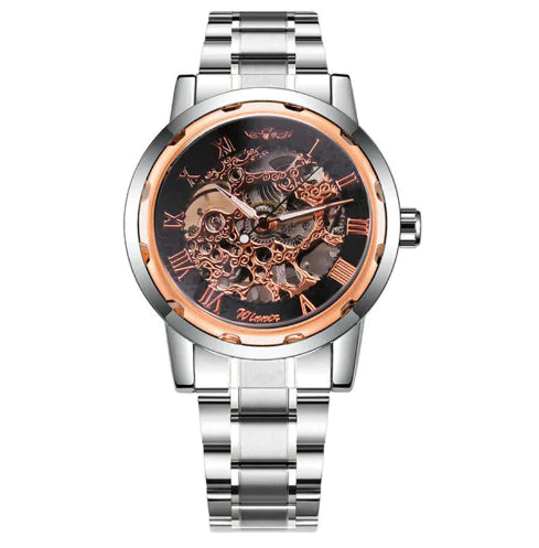 Stylish Business Casual Hollow Space Gold Watch